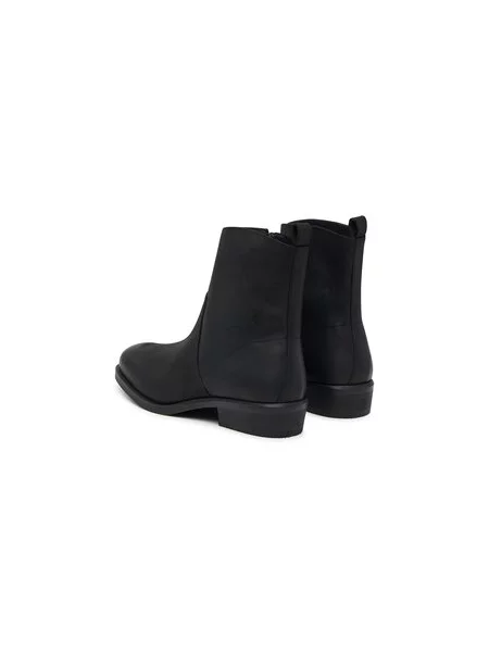 Čizme Tommy Hilfiger Hilfiger Dressy Lth Biker Boot crna