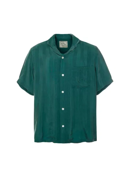 Koszula Portuguese Flannel w paski flanelowa zielona