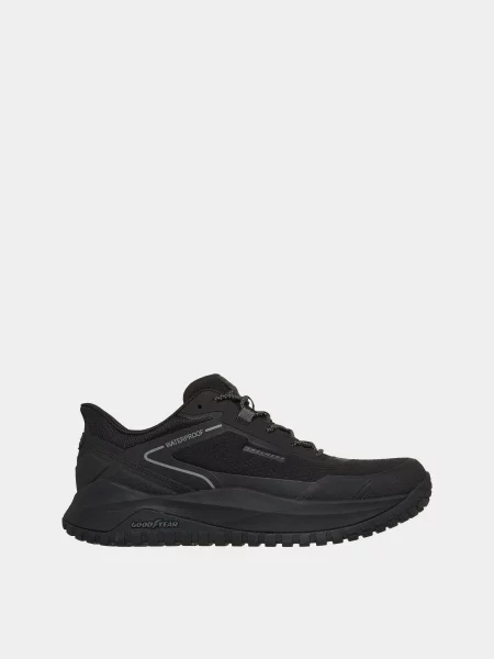 Кожаные кроссовки Skechers черные