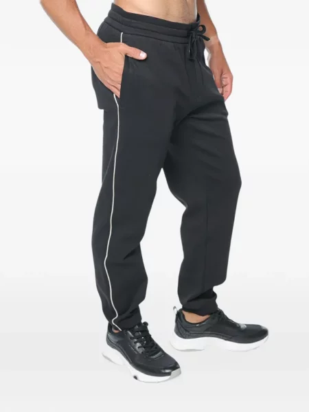 Pantaloni Armani Exchange alergare cu cordon negru