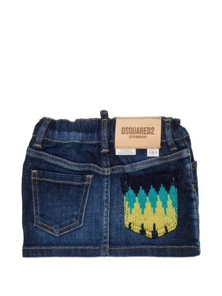 Spódnica jeansowa dziecięca Dsquared2 niebieska
