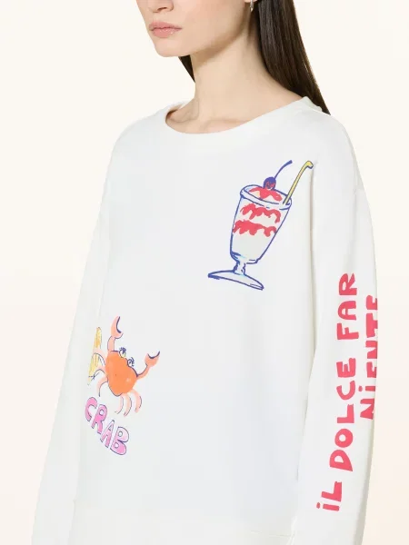 Milano Italy Bluza weiss czerwona