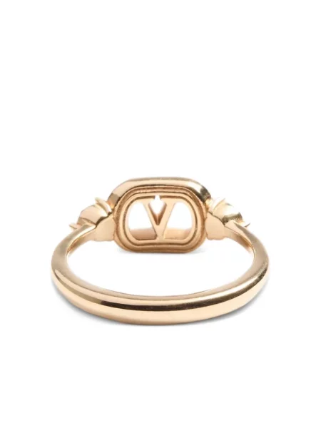 Inel Valentino Garavani de cristal auriu