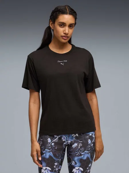 Графический футболка Puma черная