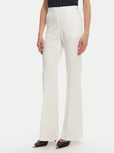 Imperial Панталони тип палацо Екрю Wide Leg