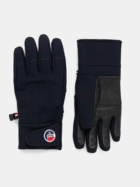 Fusalp mănuși de schi din piele bleumarin