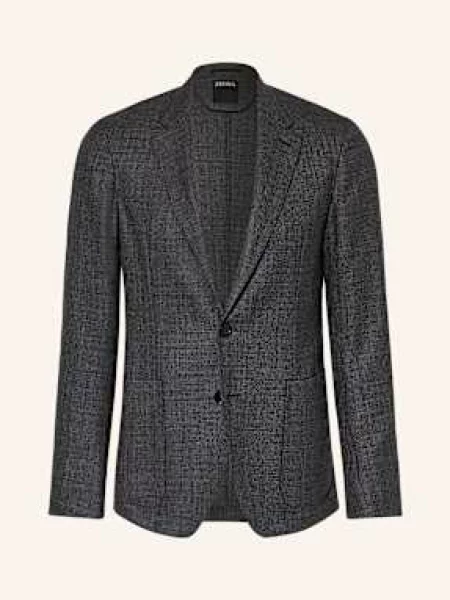 Zegna Marynarka Extra Slim Fit grau