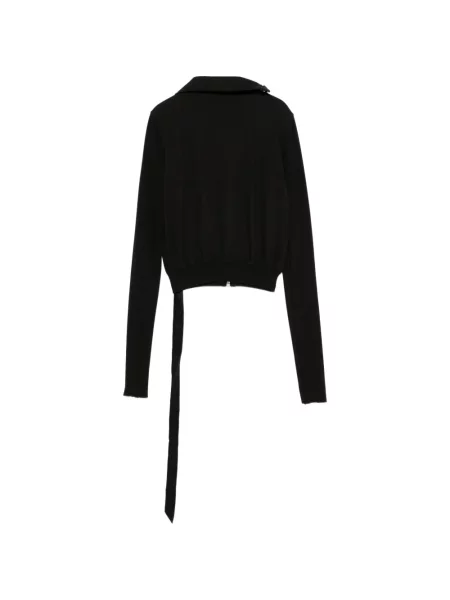Асиметричен суичър с цип Rick Owens Drkshdw черно