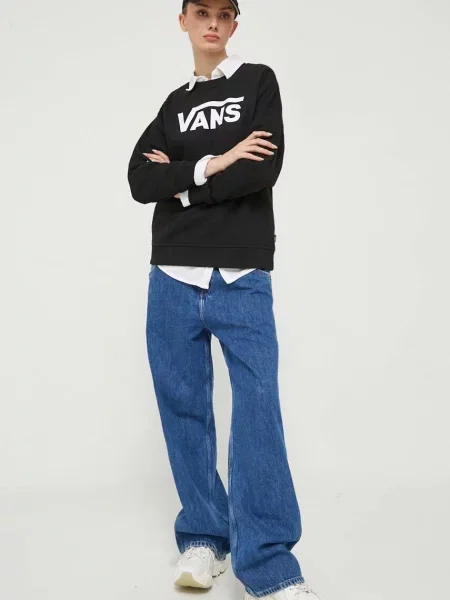 Суитчър Vans с принт черно