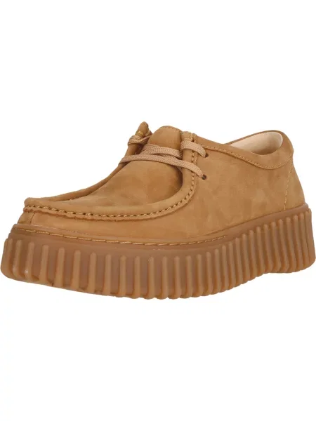 CLARKS Pantofi cu șireturi Torhill Bee cămilă maro