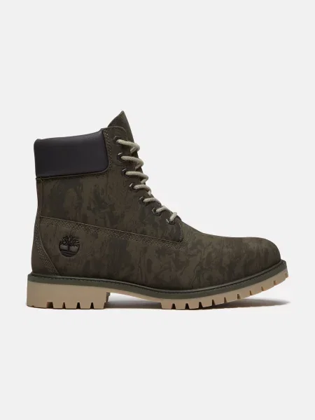 TIMBERLAND Bocanci cu șireturi kaki / închis verde