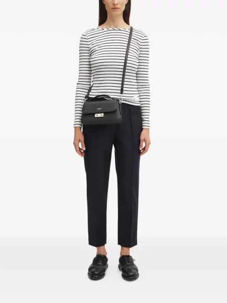 Top Barbour cu dungi alb