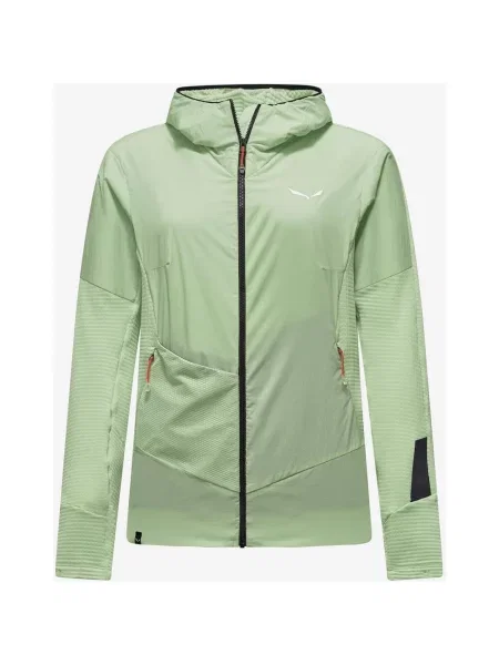 Kurtka z kapturem Salewa Pedroc Wind pastelowy 36 zielony