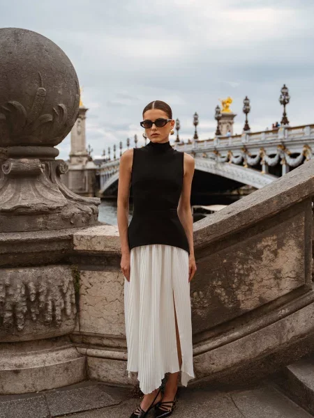 Спідниця міді Gepur молочний