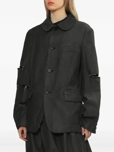 С яка риза Black Comme Des Garçons с разкъсвания черно