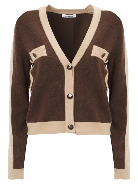 Influencer Kardiganas gelsvai pilka