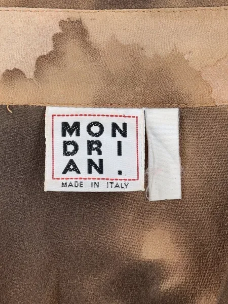 Cămașă Mondrian cu imagine maro