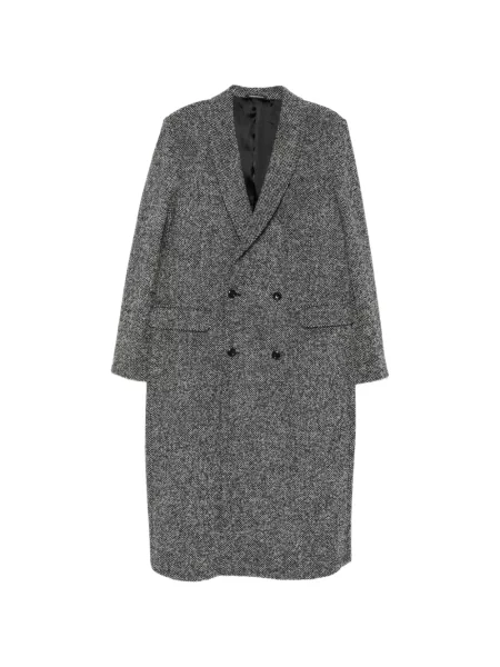 Palton Emporio Armani cu două rânduri de nasturi gri