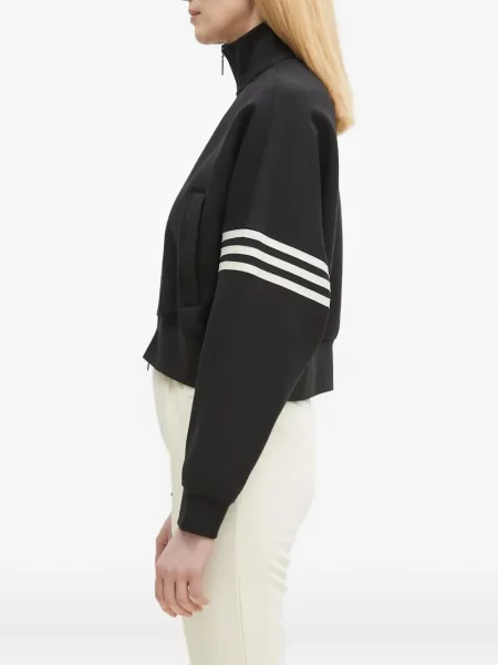 Polo Adidas cu dungi cu imagine negru