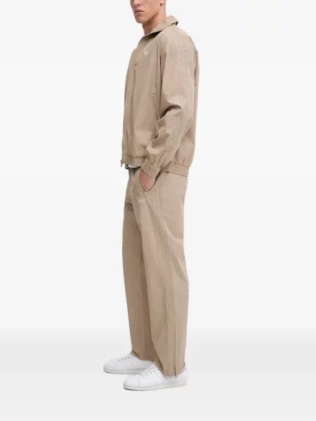 Spodnie cargo Adidas z kapturem z autografem do biegania białe