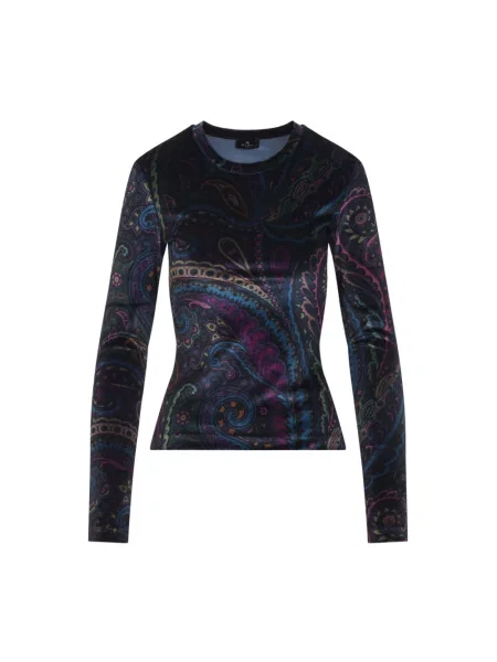 Top Etro niebieski