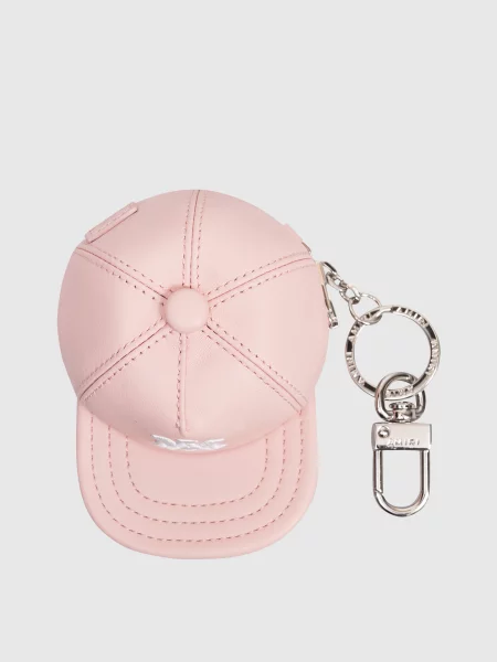 Кожаная шапка Amiri розовая