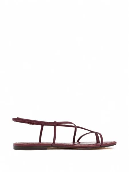 Sandale Sam Edelman din piele fără toc roșu