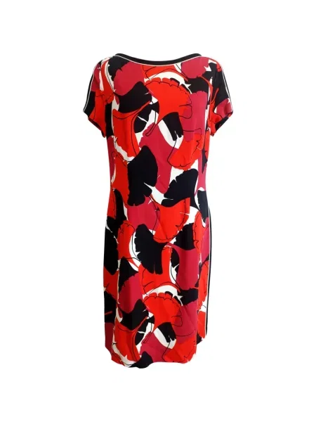 Rochie Boss cu imagine cu imprimeu abstract roșu