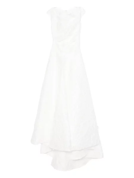 Warstwowa sukienka midi Talbot Runhof do kolan garniturowa