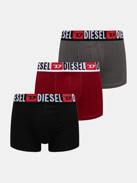 Diesel Boxerky UMBX-DAMIEN-THREE PACK BOXERS červené