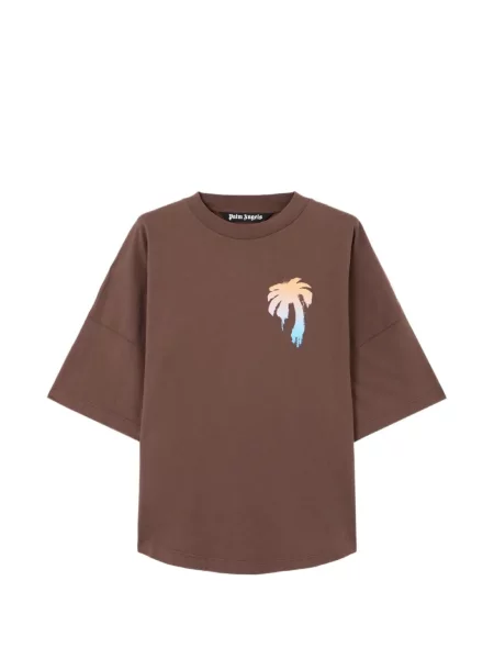 Tricou supradimensionat Palm Angels maro