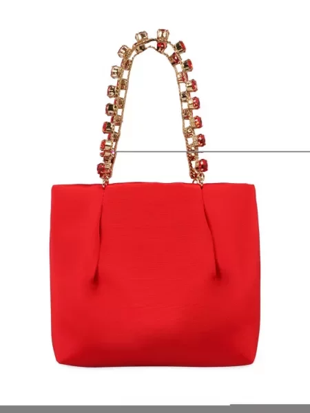 Mini kabelka Aquazzura červená