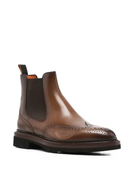 Brogues Santoni din piele maro