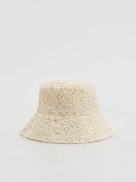 Reserved Pălărie cloș bucket hat crem