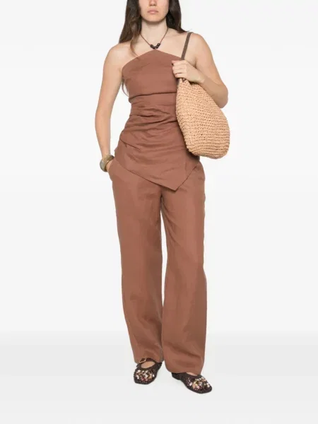 Pantaloni Faithfull maro