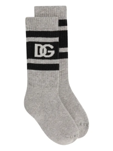 Dětské ponožky Dolce & Gabbana šedé