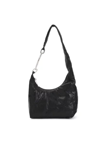 Torebka Rick Owens skórzana czarna
