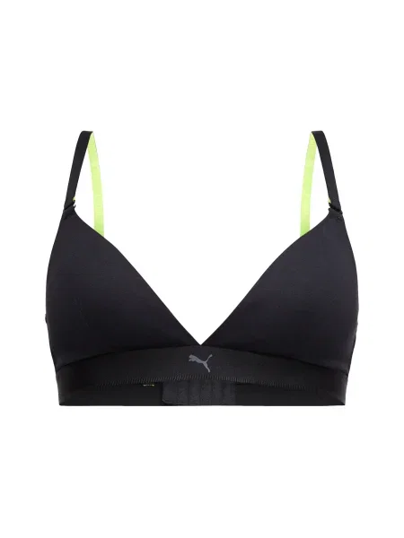 PUMA Grudnjak siva / limeta crna