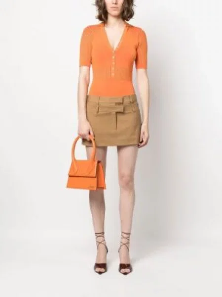 Geantă shopper Jacquemus portocaliu