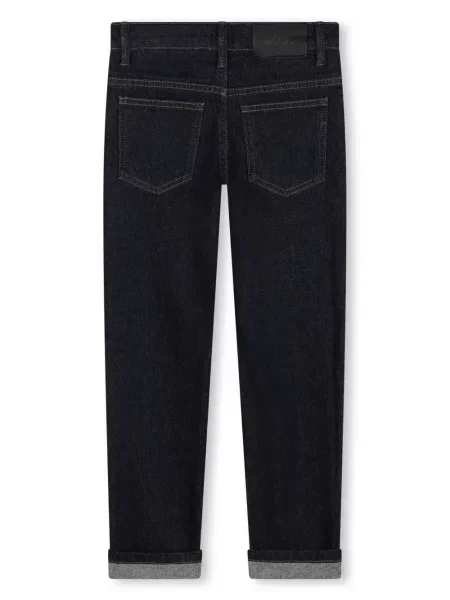 Jeansy straight leg dziecięce Bosswear niebieskie