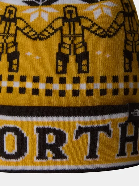 Детская шапка The North Face желтая