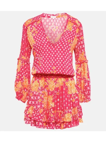Rochie Poupette St Barth cu imagine roz