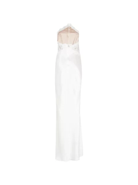 Rochie Retrofete din dantelă alb