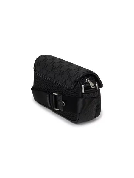 Karl Lagerfeld geantă mică pentru bărbați cu imitație de piele K/MONOGRAM negru