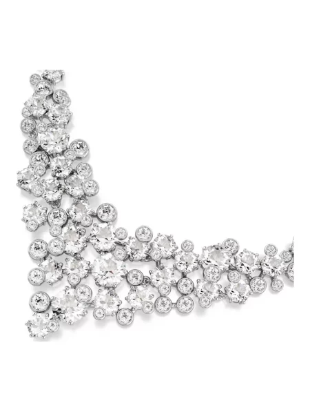 Naszyjnik Swarovski szary