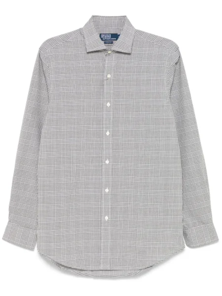 Kostkované kraťasy Polo Ralph Lauren s výšivkou červené