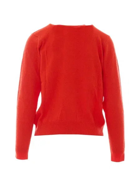 Pulover Essentiel Antwerp cu broderie roșu
