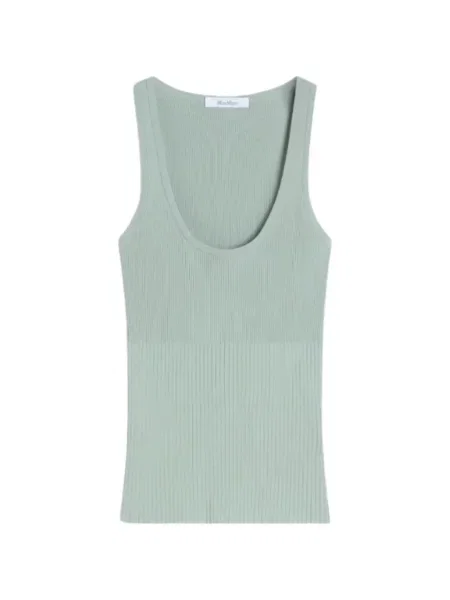 Top Max Mara cu nervuri verde