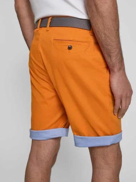 Szorty o kroju slim fit z Mcneal pomarańczowe