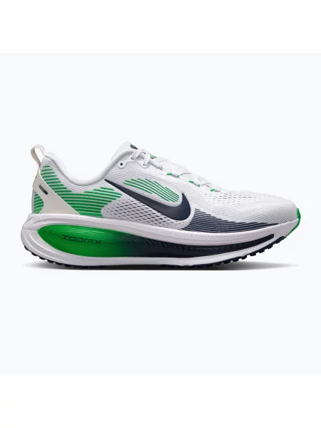 Încălțăminte de alergare pentru bărbați Nike Vomero 18 white/green spark/midnight navy alb
